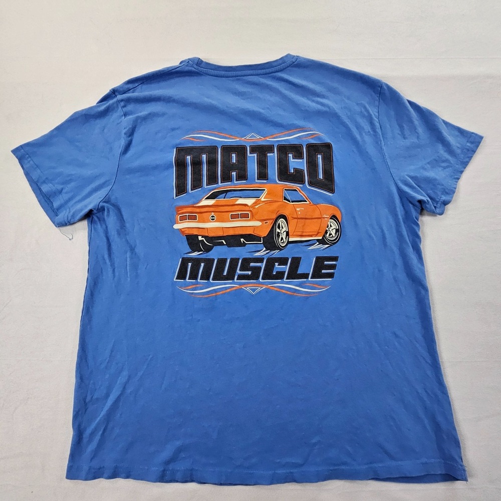 Matco Muscle Matco Tools Blue Short Sleeve Cotton T-Shirt Men's 2XL